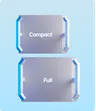 Two different deck sizes for integration flexibility